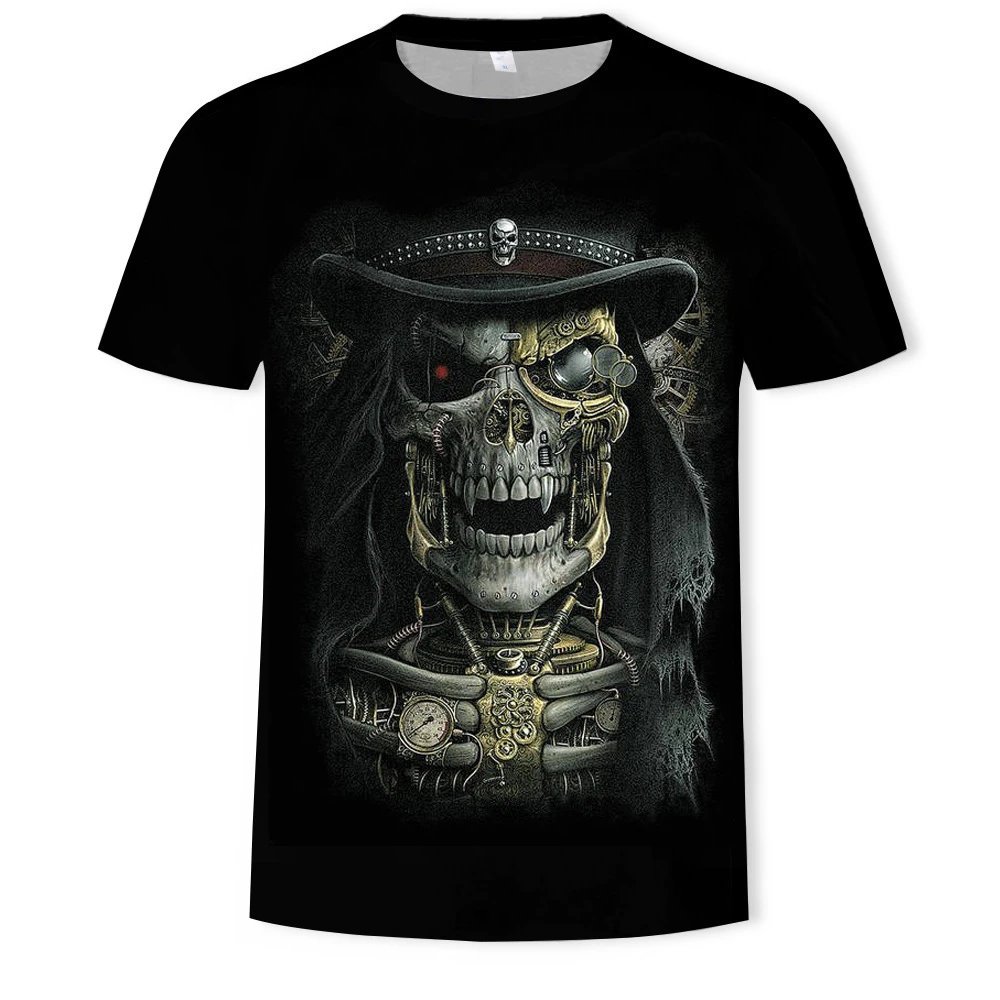 Design Grim Reaper Rocker Black T-Shirt - 11