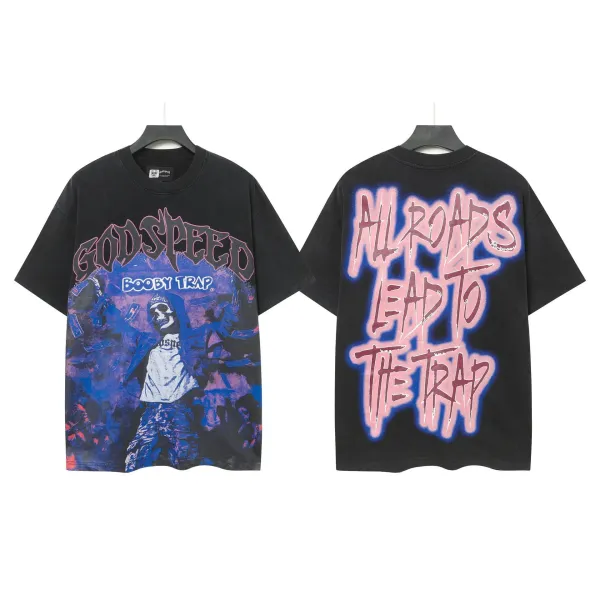 Godspeed Skeleton Graphic Black T-Shirt - 12