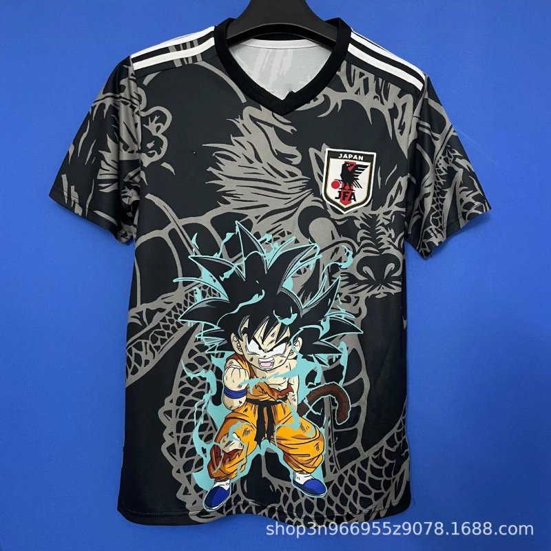 Japan Football Association x Dragon Ball Super Goku V-Neck Jersey Black