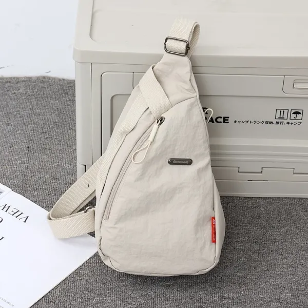 Design Abe Nine Minimalist Crossbody Bag Beige Crossbody Bags - 1