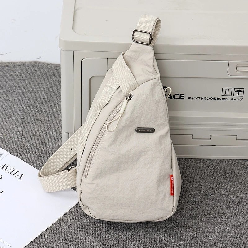 Abe Nine Minimalist Crossbody Bag Beige Crossbody Bags