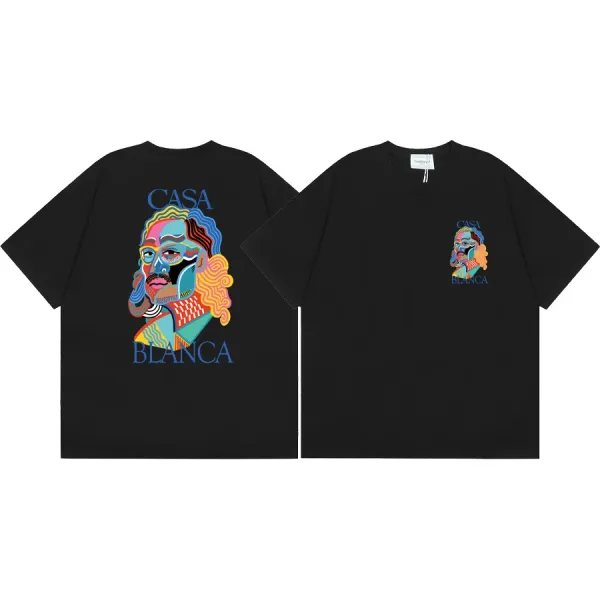Casablanca Casa Blanca Graphic Print Oversized T-Shirt Black - 1