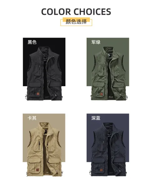 Design Jeep Spirit Utility Vest Navy Outerwear.vest - 3