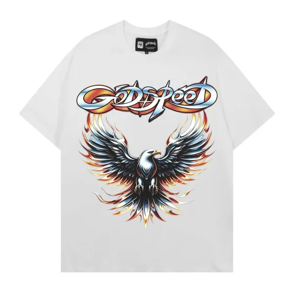 Godspeed Liquid Chrome Logo Black T-Shirt - 12