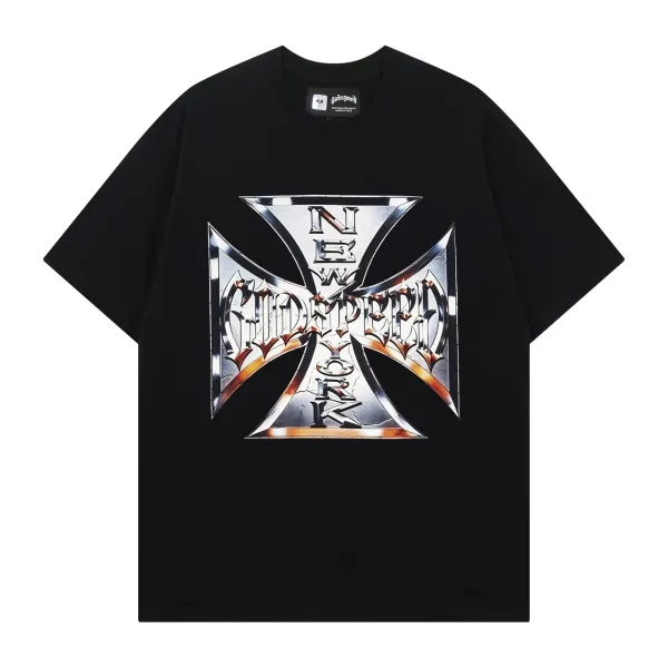 Godspeed Liquid Chrome Logo Black T-Shirt - 18