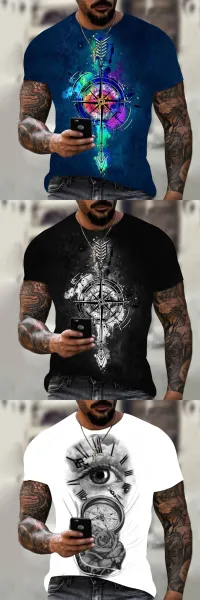 Design Graphic Butterfly Cosmic Print White T-Shirt - 5