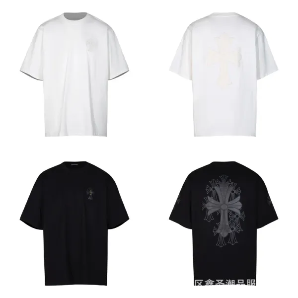 Chrome Hearts Cross Embroidered White T-Shirt - 12