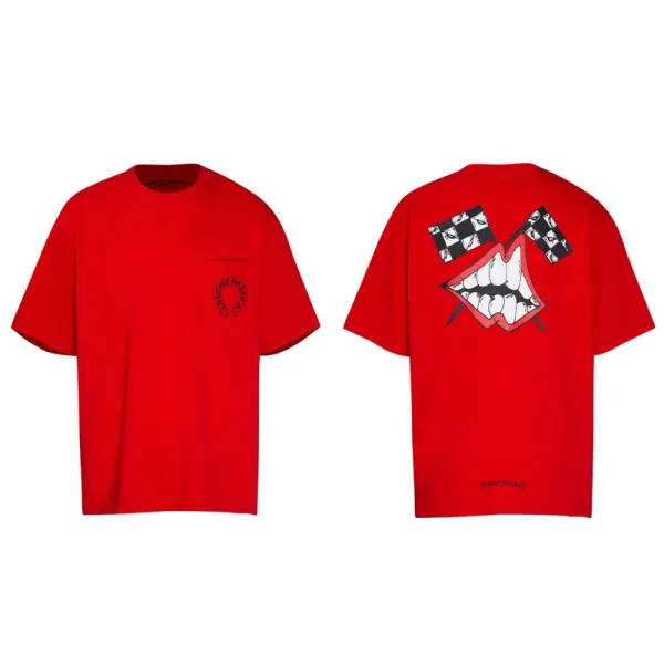 Chrome Hearts Cross Embroidered White T-Shirt - 18