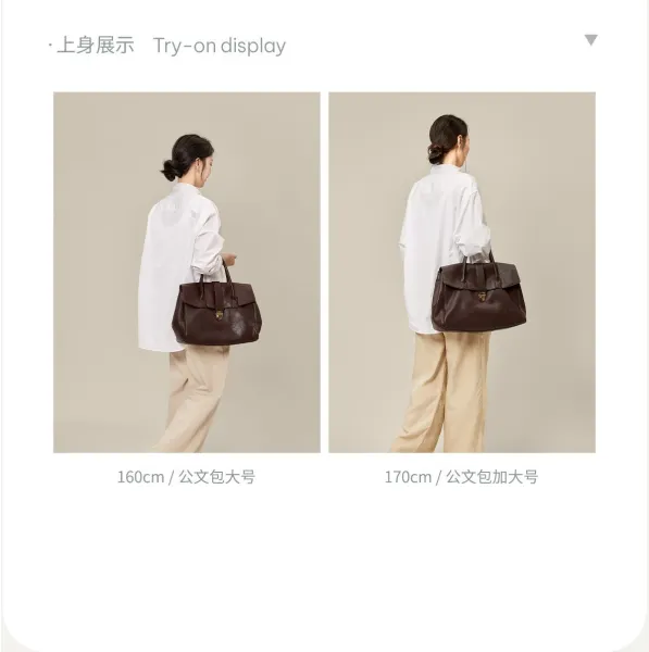 Design Structured Flap Lock Handbag Black - 12