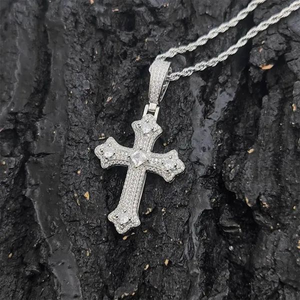 Chrome Hearts Cross Pendant Necklace Silver Jewelry - 1