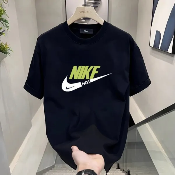 Nike Swoosh Graphic Print White T-Shirt - 4