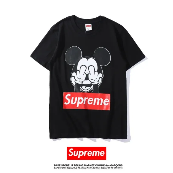 Supreme x Disney Mickey Mouse Box Logo Black T-Shirt - 1