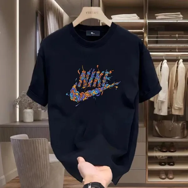 Nike Swoosh Graphic Print White T-Shirt - 20