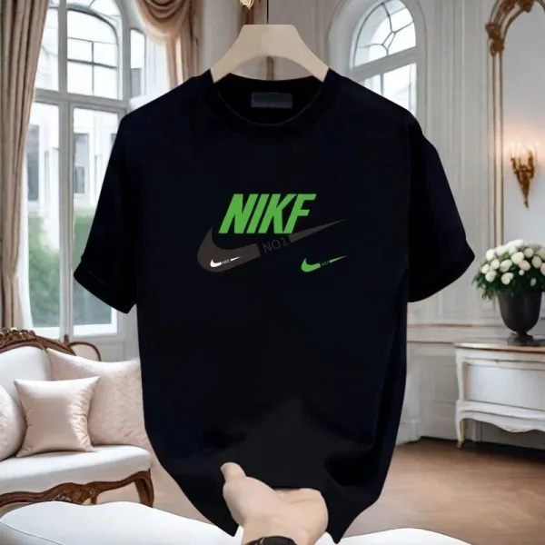 Nike Swoosh Graphic Print White T-Shirt - 14
