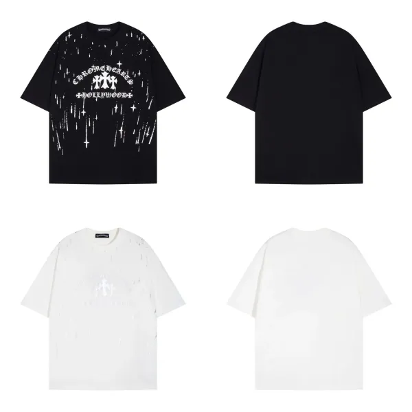Chrome Hearts Cross Embroidered White T-Shirt - 29
