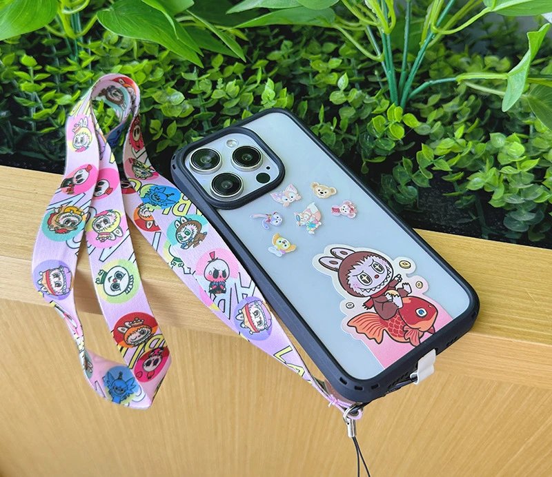 Design Lanyard with Cartoon Print Multicolor Neck Strap Accessories - 10