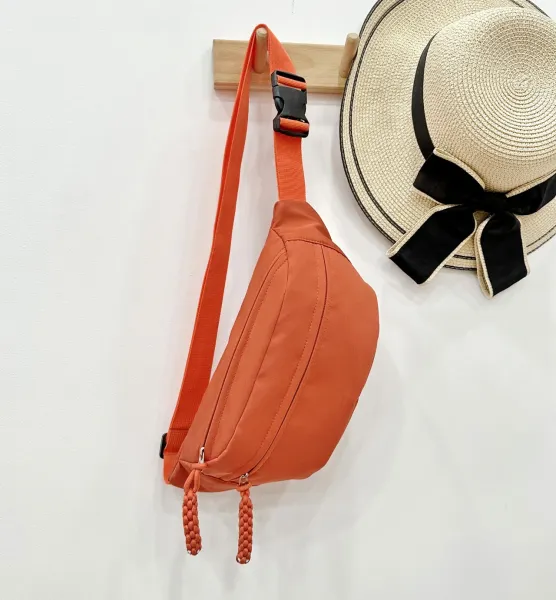 Design Belt Bag Orange Crossbody Waist Pack - 1