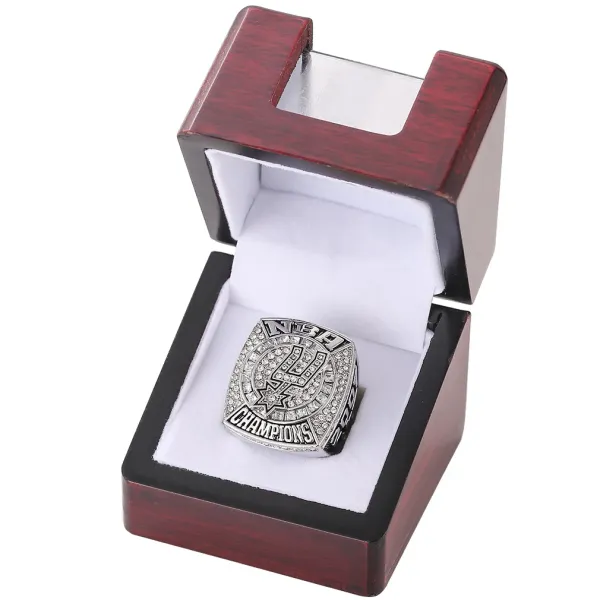NBA San Antonio Spurs 2007 Championship Ring Silver Crystal Jewelry - 6