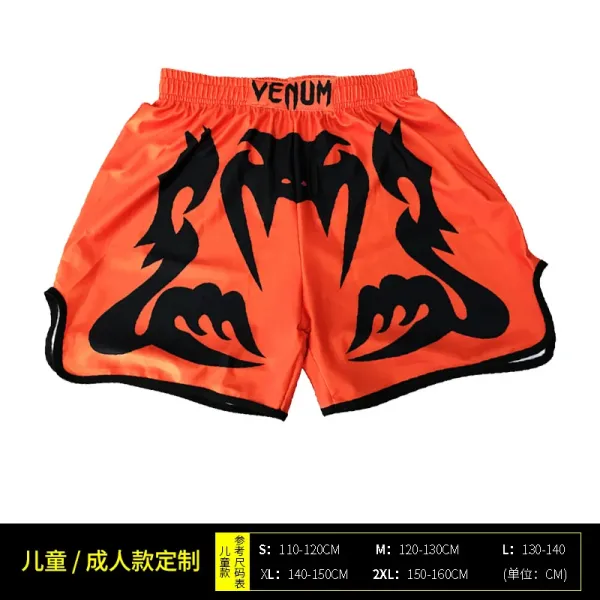 UFC x Venum Venum Sports Black Satin Muay Thai Shorts - 5