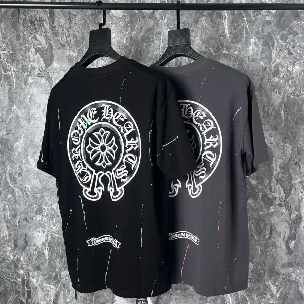Chrome Hearts Cross Embroidered White T-Shirt - 47
