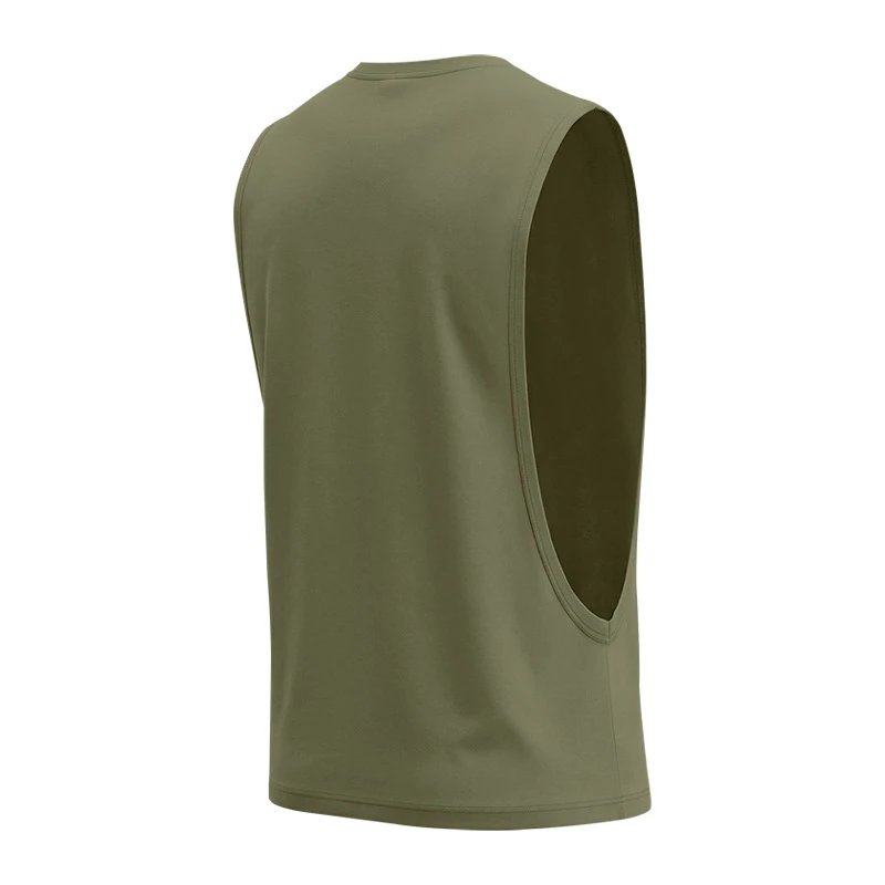 Design Graphic Logo Beige Muscle Tank Top Vest Top - 62