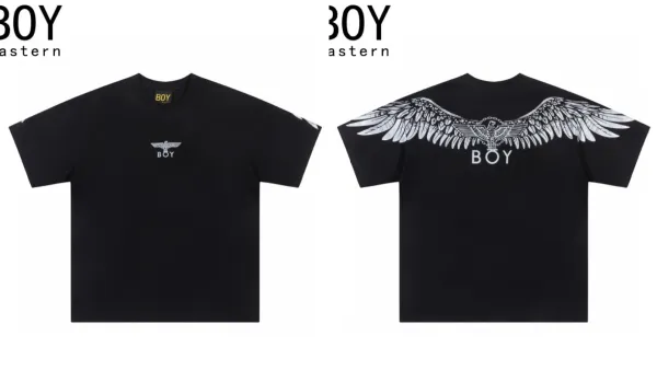 Design BOY London Wings Graphic Black T-Shirt T-Shirts - 1