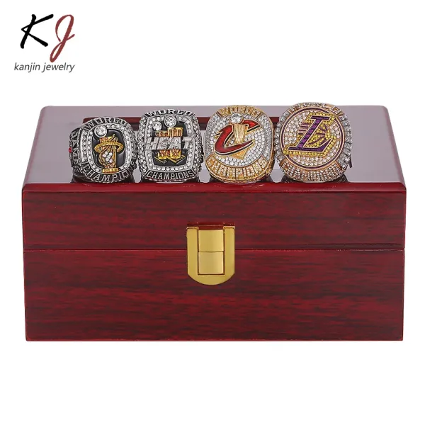 NBA Championship Rings Collection Silver and Gold Crystal-Embellished Rings Jewelry - 2
