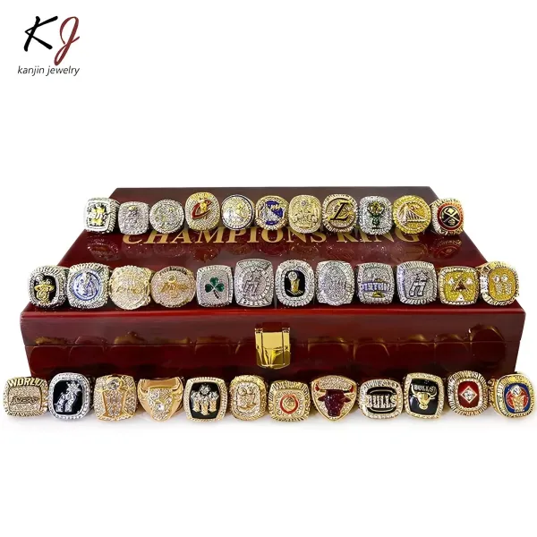 Design Kanjin Jewelry NBA Championship Rings Collection Display Box Jewelry - 8