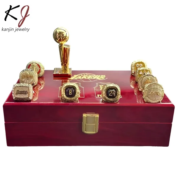 Design Kanjin Jewelry Los Angeles Lakers NBA Championship Rings Collection Gold Multicolor Jewelry Set Jewelry - 3