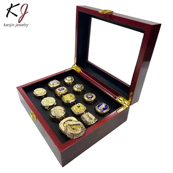 Design Kanjin Jewelry NBA Championship Rings Collection Display Box Jewelry - 4