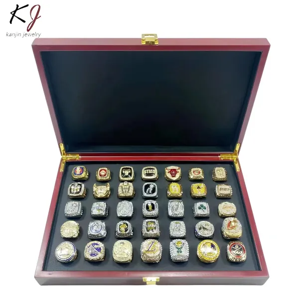 Design Kanjin Jewelry NBA Championship Rings Collection Display Box Jewelry - 5