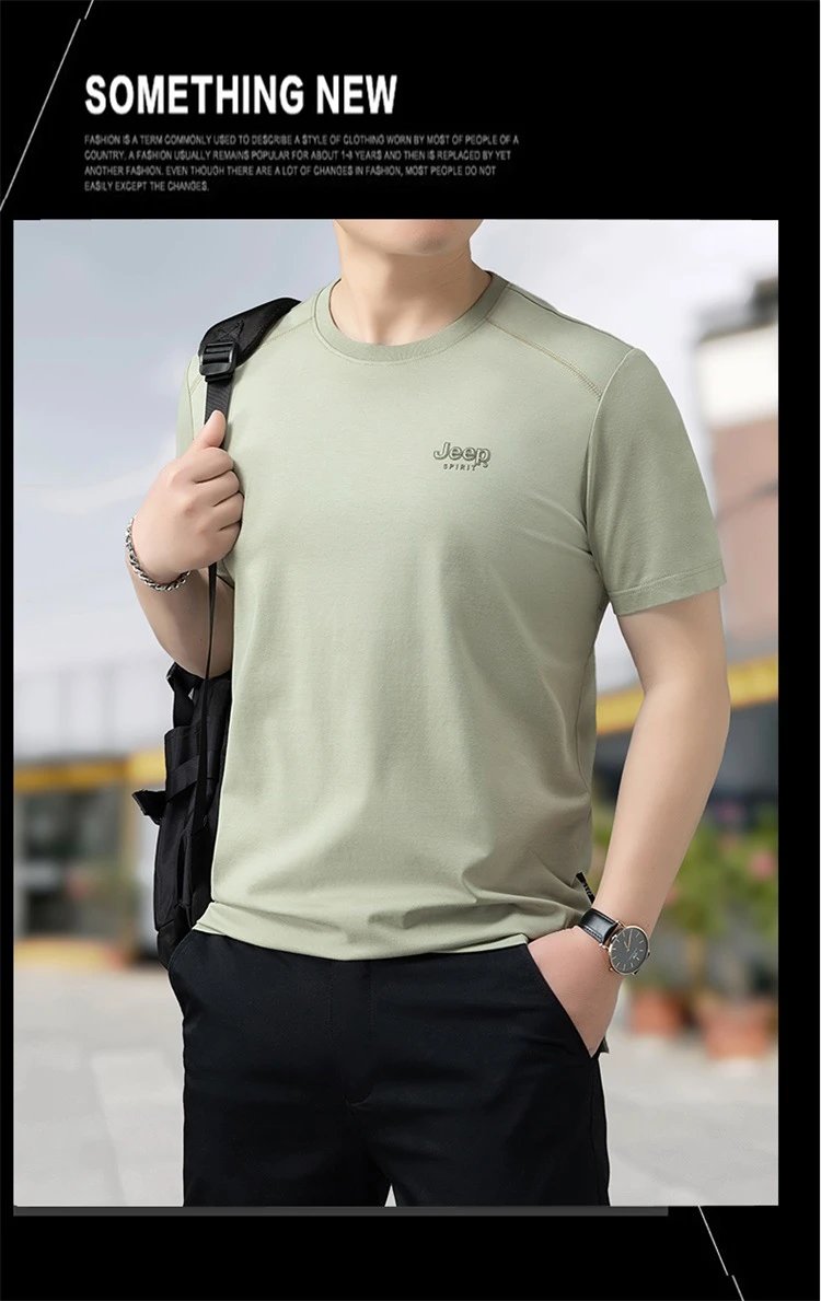 Design Jeep Spirit Classic Black Logo T-Shirt T-Shirts - 15