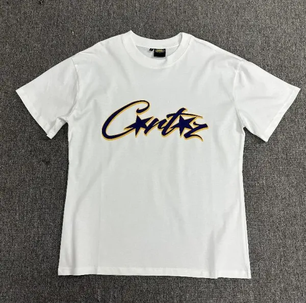 Corteiz Script Logo White T-Shirt - 1