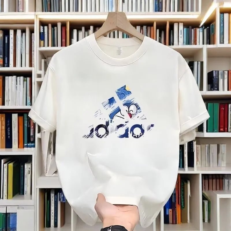 Adidas x Doraemon Graphic Print Black T-Shirt - 3