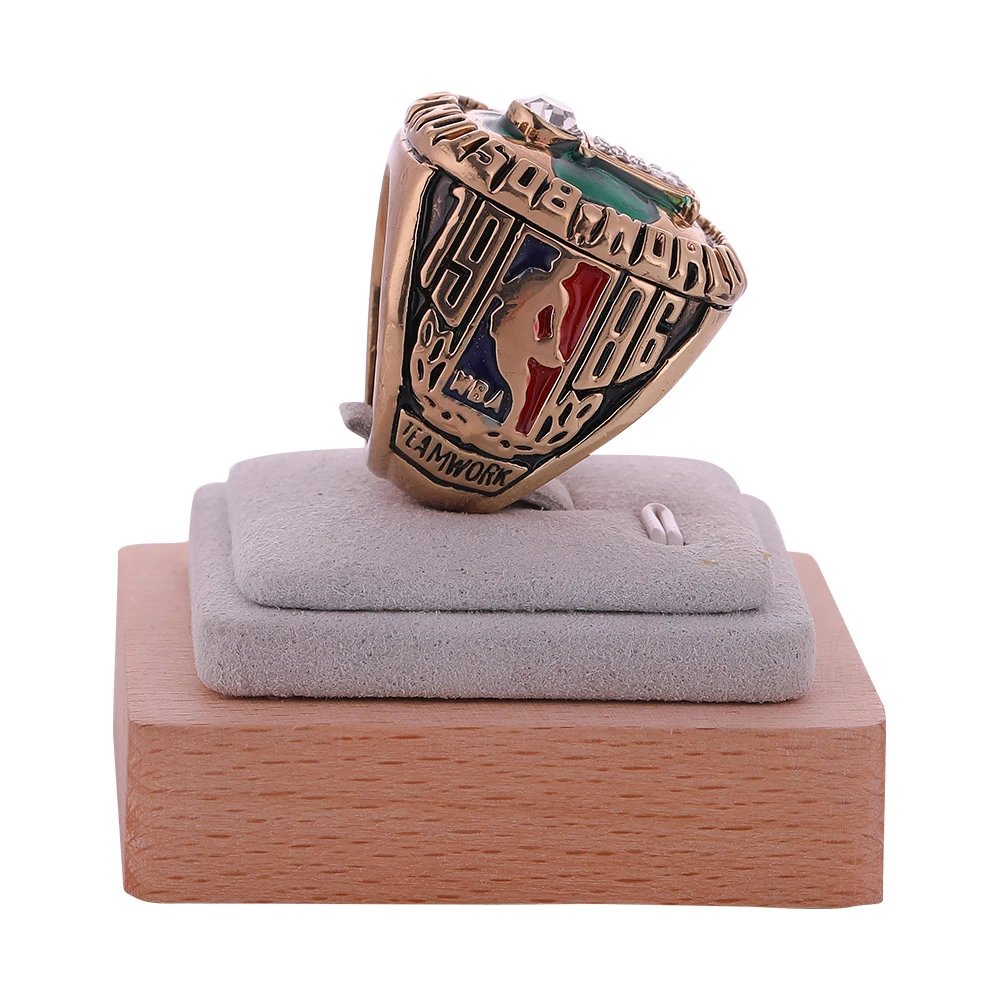 Design Boston Celtics 1986 NBA Championship Ring Replica Gold Jewelry - 7
