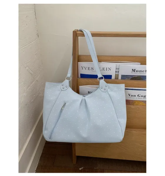 Design Polka Dot Tote Bag White - 43