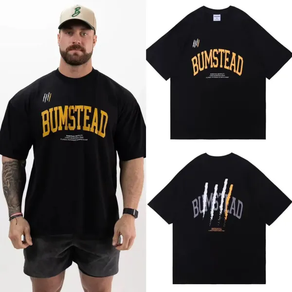 Design Bumstead Bumstead Mentality Arch Logo Black T-Shirt T-Shirts - 1