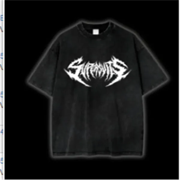 Design Supernova Distressed Black T-Shirt - 1