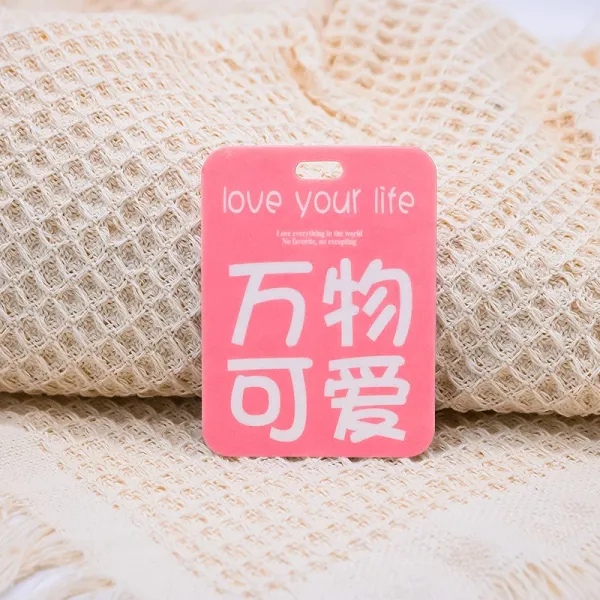 Design Love Your Life Pink Tag Accessory - 1