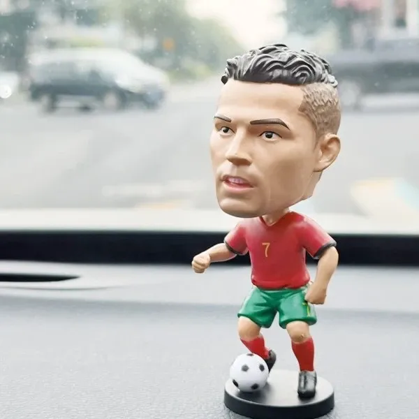 Portugal National Team Cristiano Ronaldo Bobblehead Figure Red / Green Collectible Accessories - 1