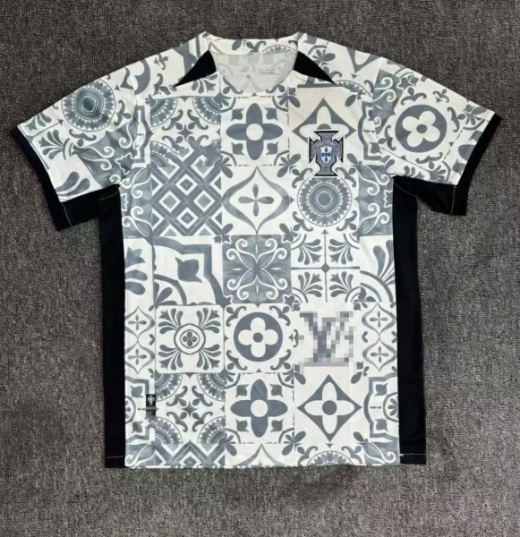 Louis Vuitton x Portugal National Team Tile Print Jersey White / Gray - 1
