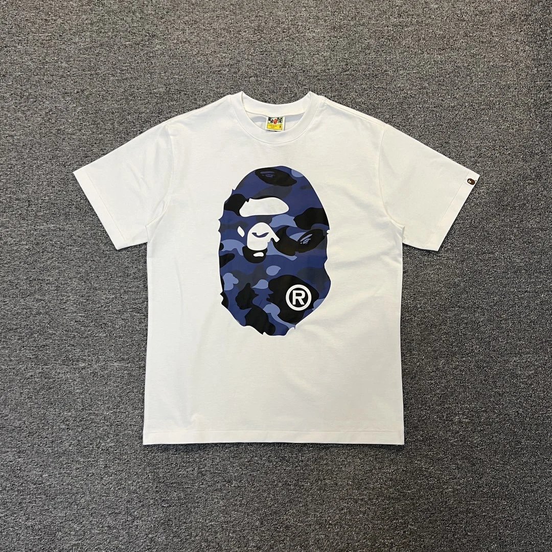 A Bathing Ape Camo Big Ape Head Black T-Shirt - 4