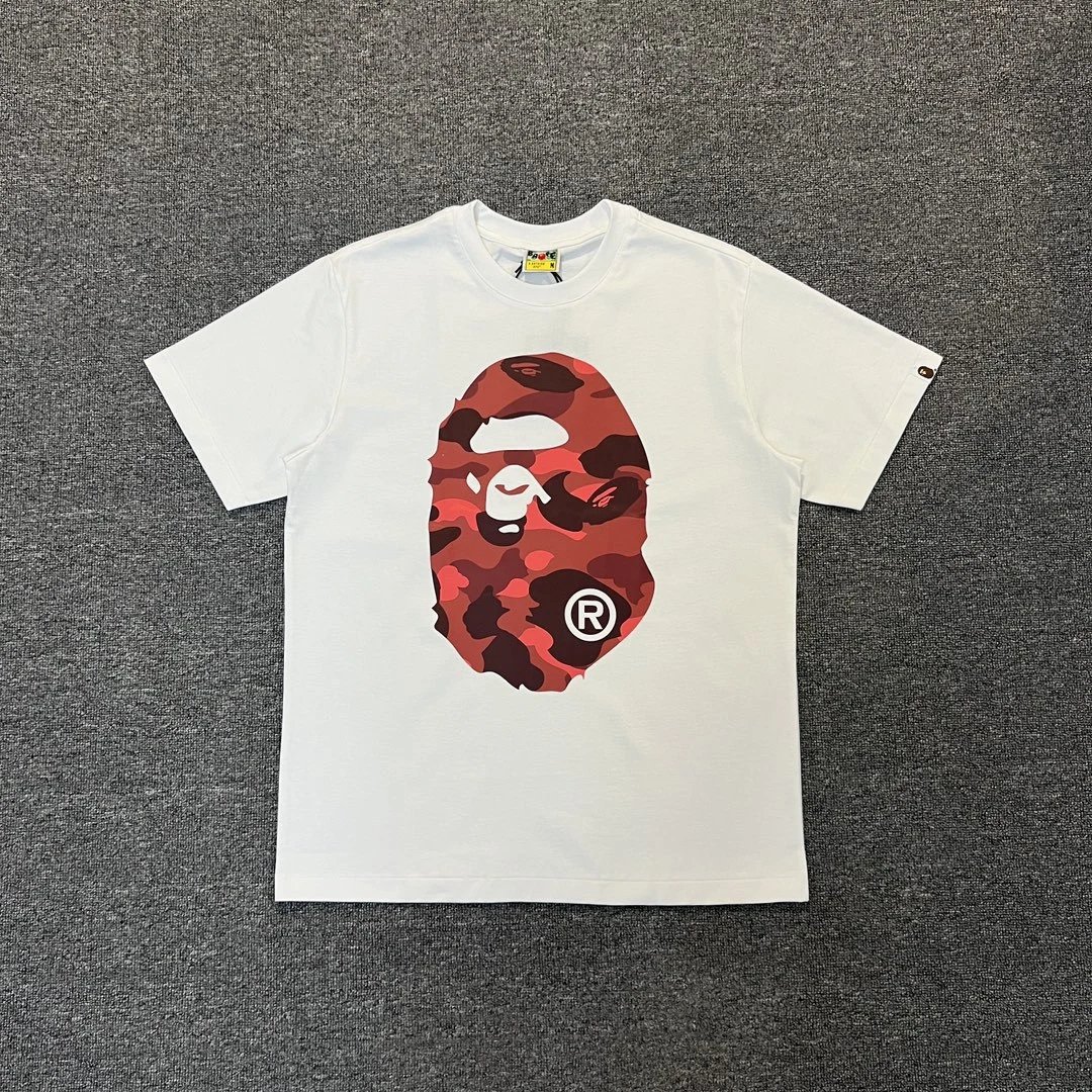 A Bathing Ape Camo Big Ape Head Black T-Shirt - 8