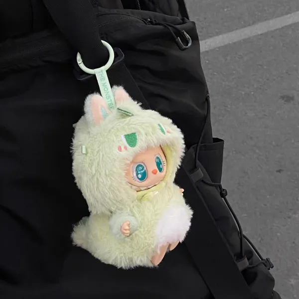 Pop Mart The Monsters Series Plush Keychain Mint Green Accessory - 1