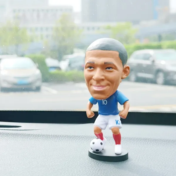 Paris Saint-Germain Kylian Mbappé Bobblehead Figurine Blue Accessories - 1