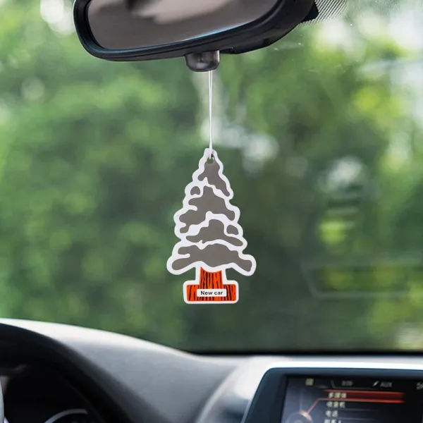 Design New Car Pine Tree Air Freshener Orange Gray Accessories - 1