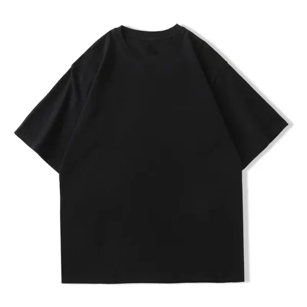 Design Oversized Plain Black T-Shirt - 1