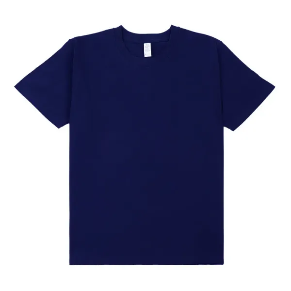 Design Basic Crew Neck Navy T-Shirt - 1