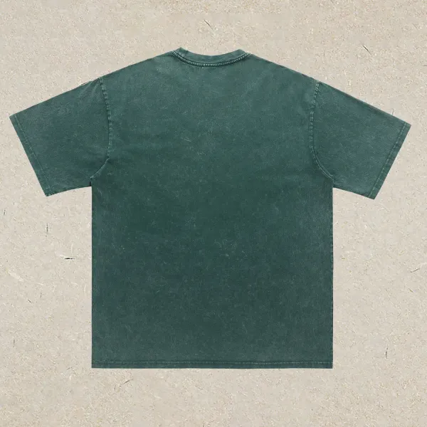 Design Acid Wash Green T-Shirt - 1