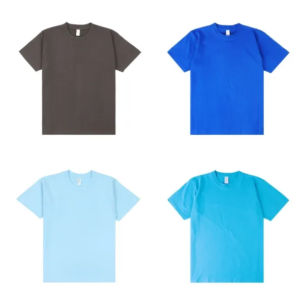 Design Basic Crew Neck Orange T-Shirt - 13